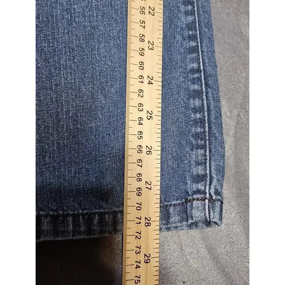 Buffalo David Bitton Jeans Girls 16 Blue Denim Stretch Mid Rise Straight Leg - Picture 7 of 10